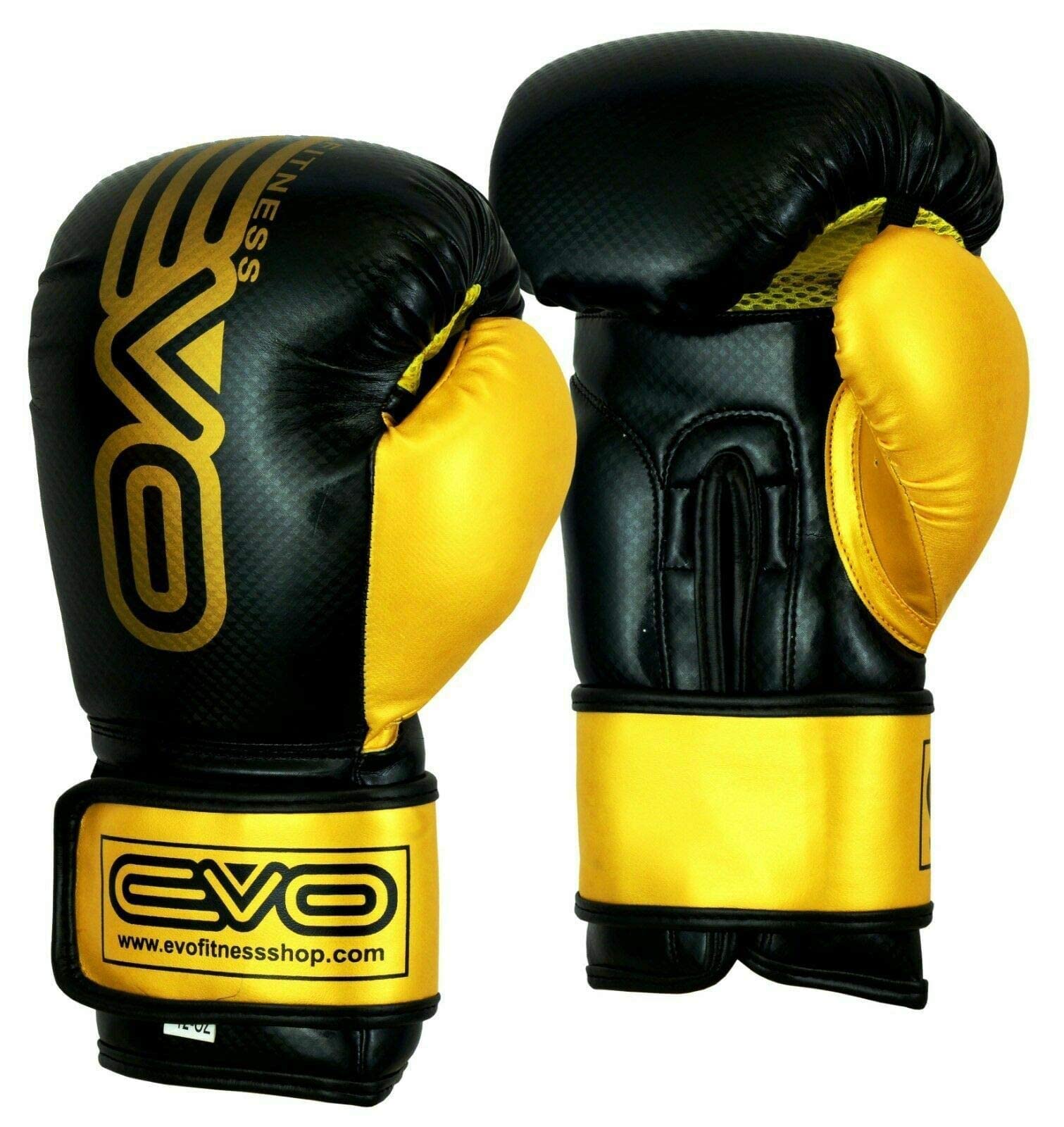 EVO Fitness Matte Boxing pads and Gloves Set Target Focus pads Mitts and Boxing Gloves Hook and Jab Training Sparring MMA Martial Arts Muay Thai