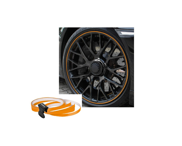 Foliatec FT34388 PIN-Striping rim design orange - Width 6mm: 4x2,15 meter