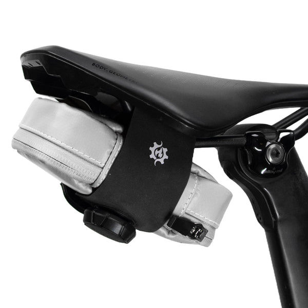 Lumiere & Co. Falcon Magnetic Bike Saddle Bag – 0.69L | 6" x 3.5" x 2" | Sleek Minimalist Brick Design, Fast Magnetic Buckle Attachment | Road Cycling–Specific Bike Seat Bag (Black, Large)