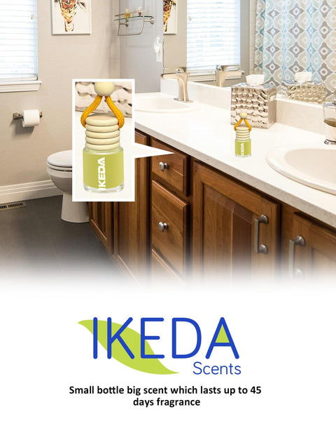 Ikeda scents Ikeda Car Air Fresheners | Automotive Hanging Pendant | Auto Perfume Diffuser with Real Oil | Strong and Long Last Fragrance | Fresh Smell Cover Odours | Car Accessories for Men Women