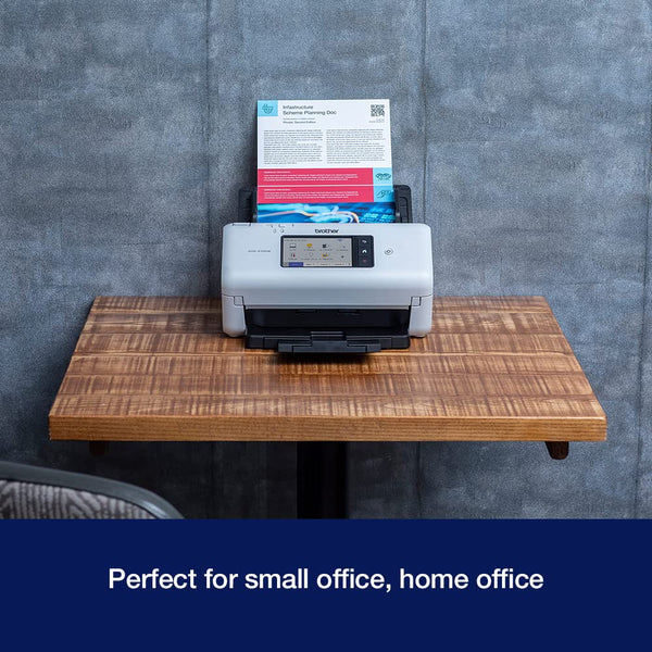 Brother ADS-4300N Desktop Document Scanner |SuperSpeed USB 3.0 |Double-sided |Advanced Image Capture, UK Plug