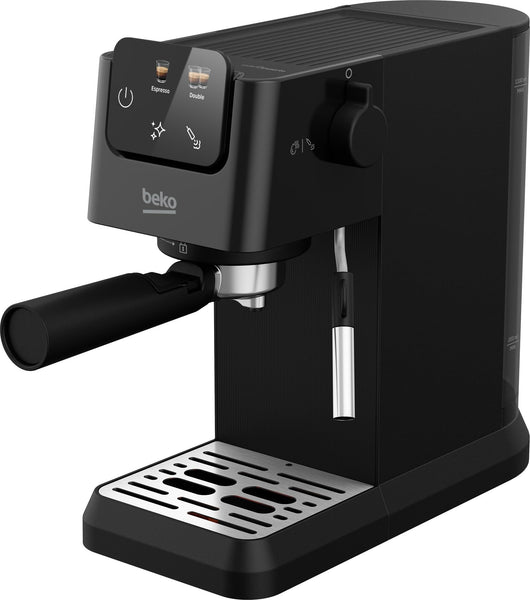 Beko CaffeExpertoTM CEP5304X Semi Automatic Espresso machine | Colour Touch Display | Integrated Milk Jug | Dual Nozzle | 15 Bar pressure | Silver | Easy cleaning