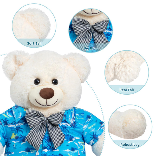 HollyHOME 150cm Giant Teddy Bear Stuffed Animal Large Soft Toys Plush Bear, Light Brown Age 3+