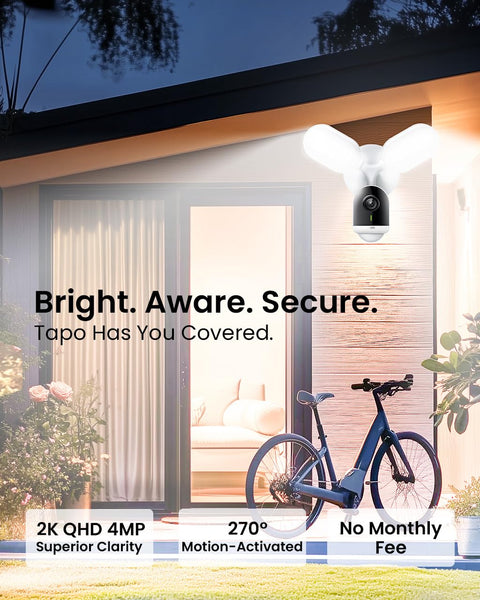 Tapo TC82 KIT 2K 3MP Battery Solar Security Camera Outdoor, Maintenance-free, Colour Night Vision, Outdoor Camera No Monthly Fee, Smart Person Detection, IP65, Works with Alexa & Google