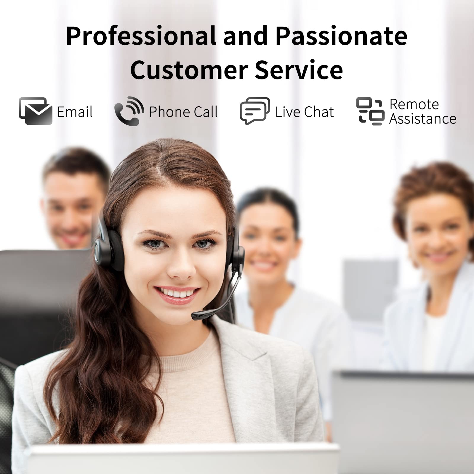 JADENS Bluetooth Thermal Label Printer, 4x6 Shipping Label Printer for Shipping Packages 203DPI, 1.57"-4.1" Printing Size Compatible with Hermes, Royal Mail, Amazon, Shopify