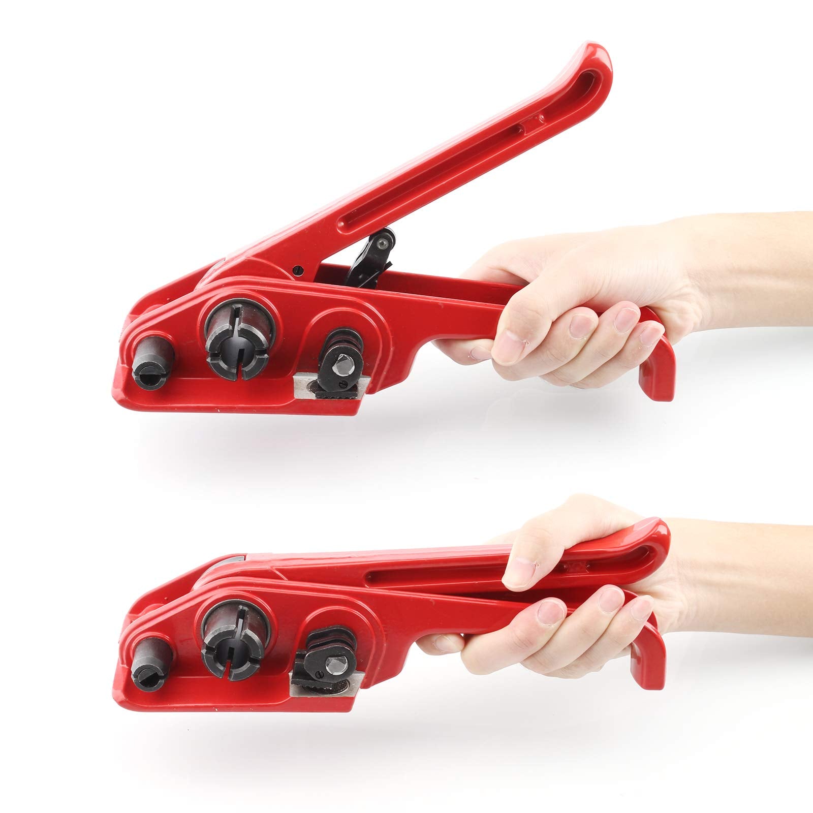 Complete Hand Pallet Packaging Strapping Kit with Tools, 200m PP Band, Metal Seals, and Edge Protectors for Secure Packing