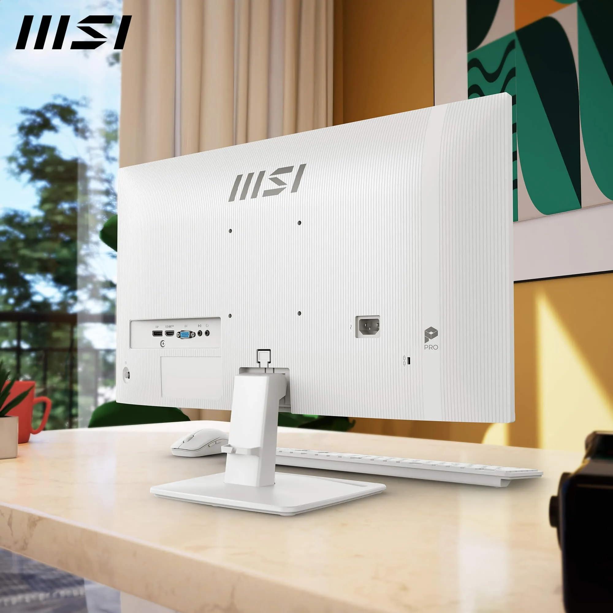 MSI PRO MP251 24.5 Inch Full HD Office Monitor - 1920 x 1080 IPS Panel, 100 Hz, Eye-Friendly Screen, Built-in Speakers, Tilt-Adjustable - HDMI 1.4b, D-Sub (VGA)