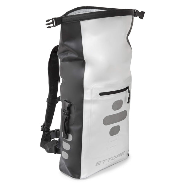 Ettore Cycling Rucksack 100% Waterproof Dry Bag 25L - Black/White - Sonar