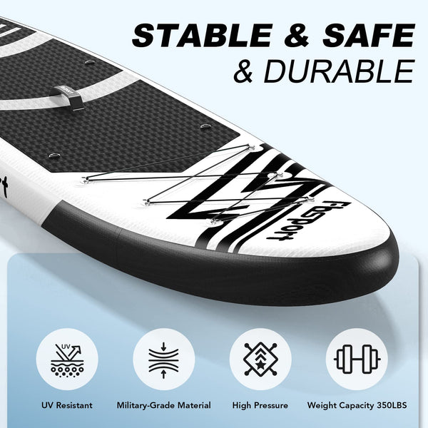 FBSPORT Inflatable Stand Up Paddle Boards,SUP Board,6" Thick Stand Up Paddle Boarding,Paddling Board for Youth & Adult,Surfboard,SUP with Adjustable Paddle/Backpack/Pump/Removable Fin