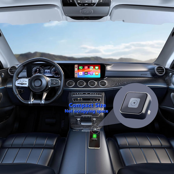 Aieloar Wireless CarPlay Adapter for iPhone – 5s Auto-Connect, Angled Plug & Play