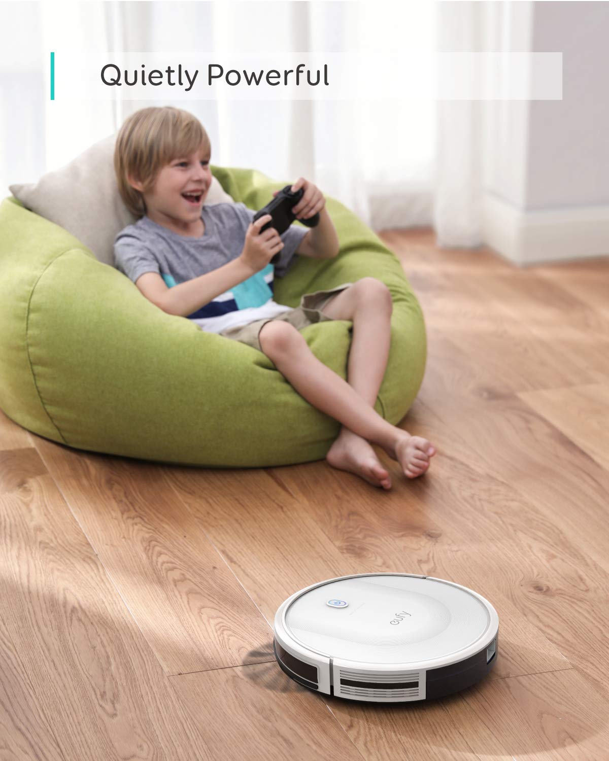 eufy Robot Vacuum C10 with Self Empty Station, 4,000Pa, 2.85-Inch Ultra-Slim Body, Up to 60 Days of Hands Free Cleaning,Carpet Cleaning, Edge Expansion Brush, Quiet, Point Laser Navigation