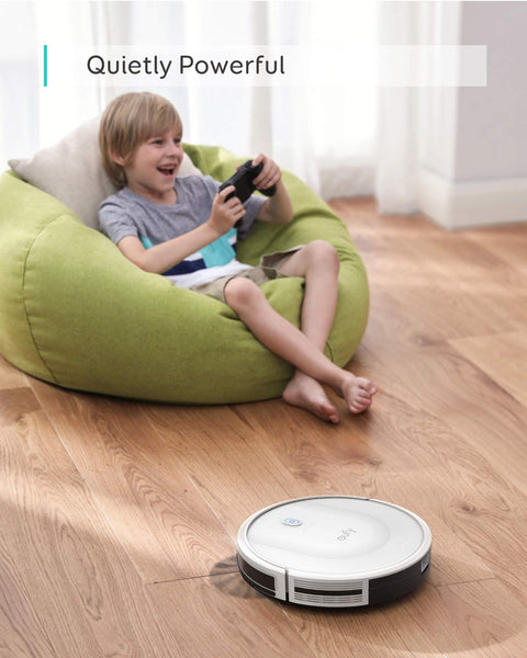 eufy Robot Vacuum C10 with Self Empty Station, 4,000Pa, 2.85-Inch Ultra-Slim Body, Up to 60 Days of Hands Free Cleaning,Carpet Cleaning, Edge Expansion Brush, Quiet, Point Laser Navigation
