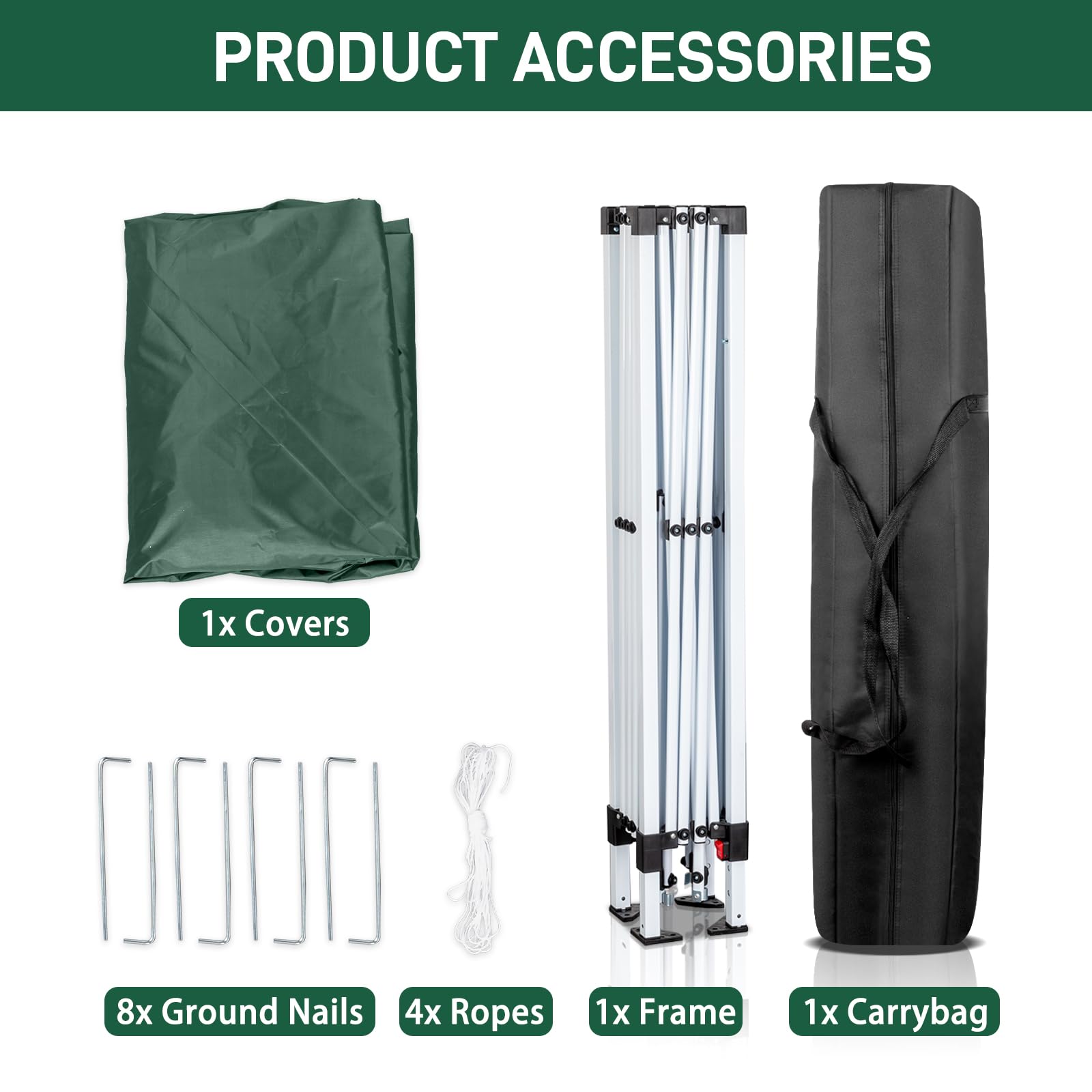 Outopee 3m x 3m Ez Pop Up Canopy Tent with 4 SideWalls, Outdoor Gazebo Portable Instant Canopy for Commercial Events, Party, Backyard BBQ, Camping, Blue