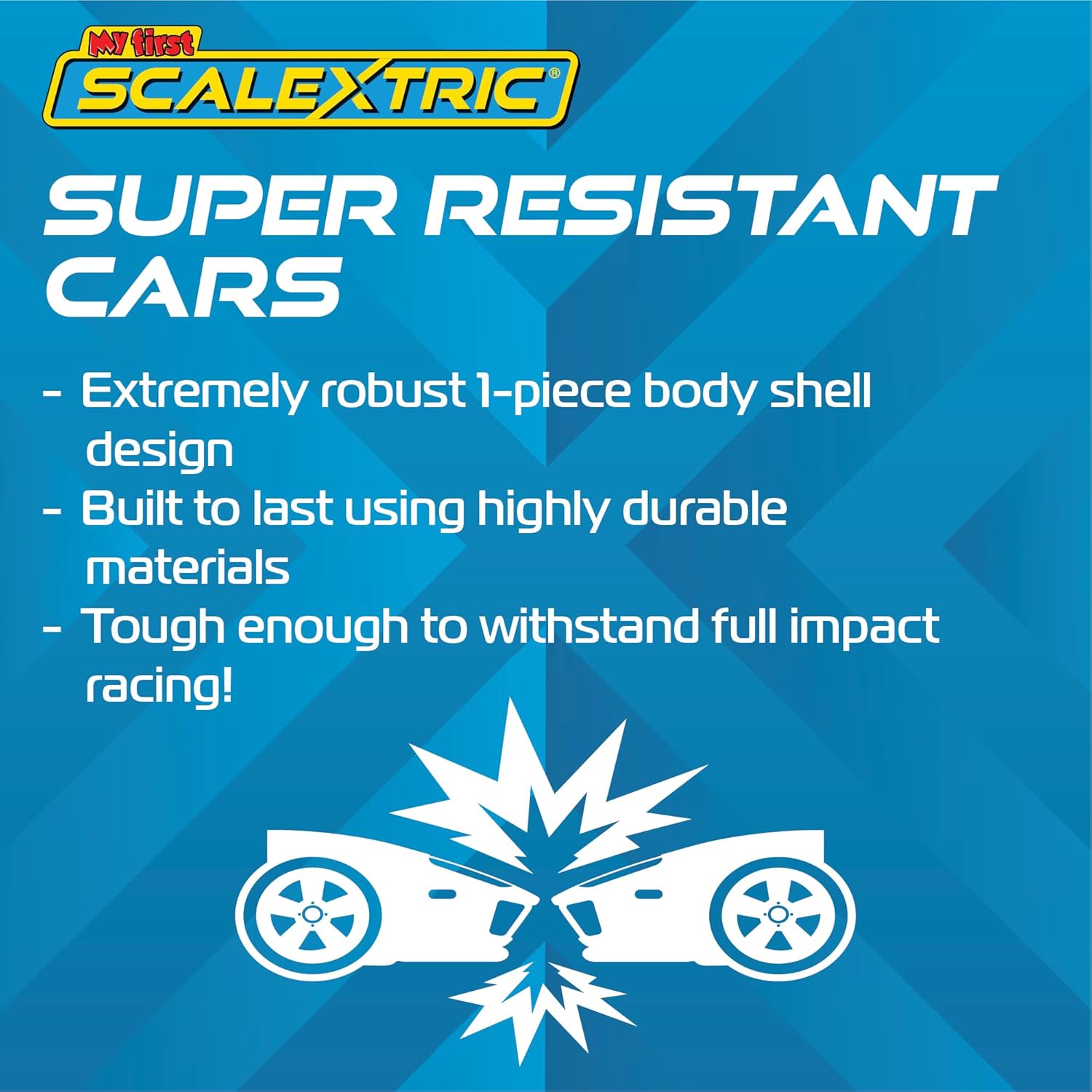 My First Scalextric Racing Track Sets for Kids Ages 3+ - G1187M Batwheels Prank vs Bam Battery Micro Race Car Set, Toy Cars Race Tracks for Boys. Incl. 2x Hand Controllers - Kids Toys Gifts