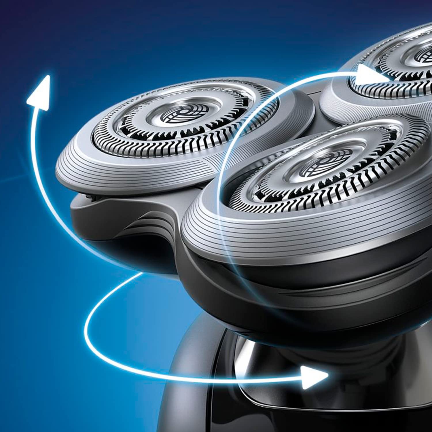 Philips Shaver i9000 Prestige Ultra, Wet & Dry Electric Shaver, Chrome, Skin IQ Pro Technology, Triple Lift & Cut System, 360 Rotating NanoTech Precision Blades, 5 Shaving Modes, Model XP9404/31
