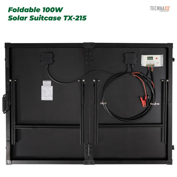 Technaxx 21W Solar Charger with USB for Phone, Powerbank, Tablet, etc. - Perfect for Traveling, Camping and Outdoor - Solar Panel Charging Case TX-207