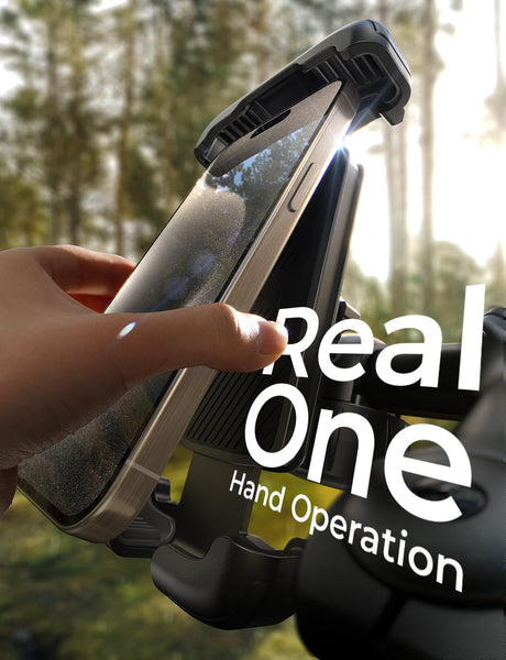 LISEN Bike Phone Holder - [2 Step Install] Bicycle Phone Holder for Bikes, [Silicone Pro+] Motorbike Phone Mount E-Scooter, Trolley Golf Accessories for iPhone 16, 4.7''-7.0'' Mobile Phones