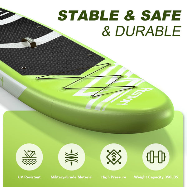 FBSPORT Inflatable Stand Up Paddle Boards,SUP Board,6" Thick Stand Up Paddle Boarding,Paddling Board for Youth & Adult,Surfboard,SUP with Adjustable Paddle/Backpack/Pump/Removable Fin