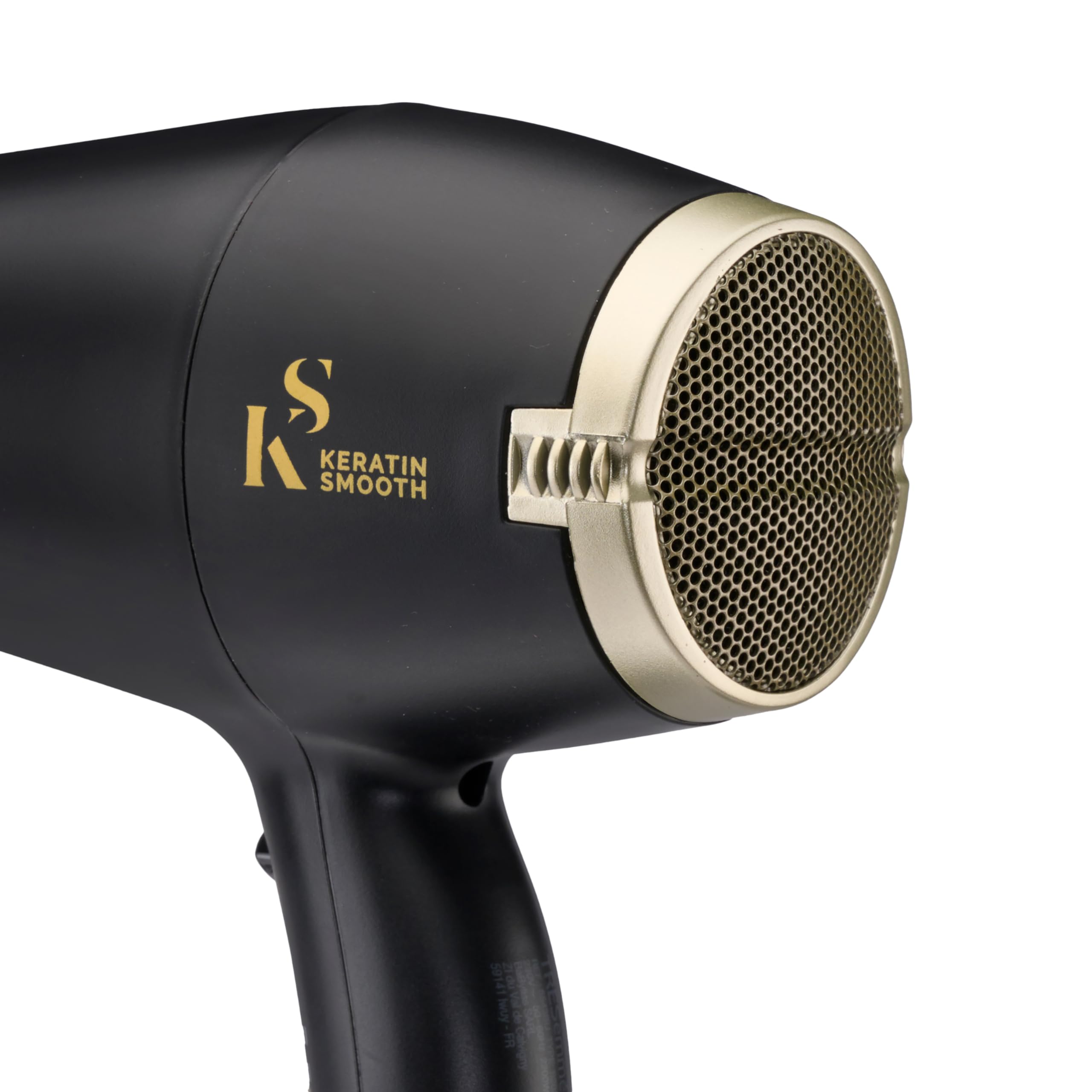 TRESemme Keratin Smooth Volume Shine Hair Dryer & Diffuser Gift Set - 2200W Powerful Blow Dryer, Heat Protection, Paddle Brush, Accessories, Black, 5543BU