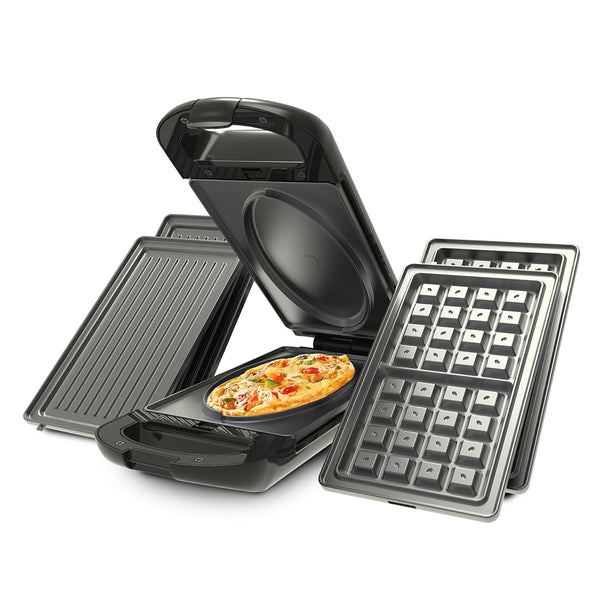 5 Minute CleverChef - 700W - Non-Stick Multicooker - Great for Steaks, Omelettes, Toasties, Pizzas & Dessert Maker - Free Drew&Cole Recipe App - Quick Meals - Cool-Touch Handle & Auto Temp Sensor