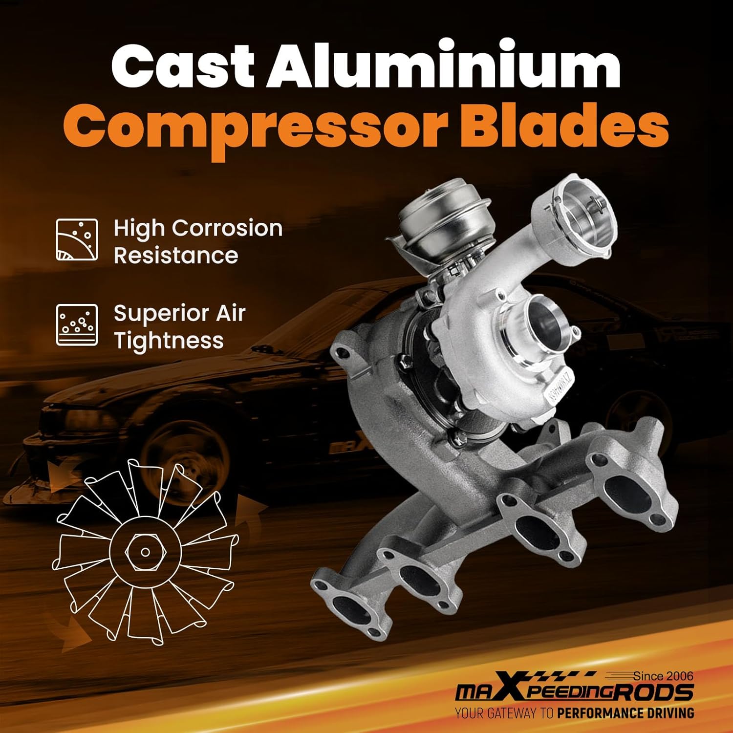 maXpeedingrods GT1749VB turbo turbocharger for AUDI A3 VW Golf Mk4 Bora 1.9 tdi 2000-2004 110kw 150hp ENGINE ARL 721021 Turbo 038253019G 721021-0006