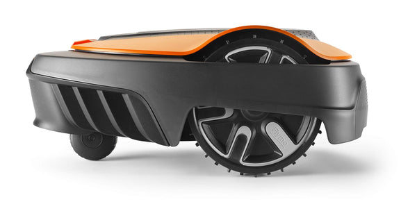 Flymo EasiLife 250 GO Robotic Lawn Mower - Cuts Up to 250 sq m, Ultra Quiet Mowing, Manicured Lawn, Bluetooth Application Control, Safety Sensors, Hose Washable, Lifestyle Functions, Orange and Grey