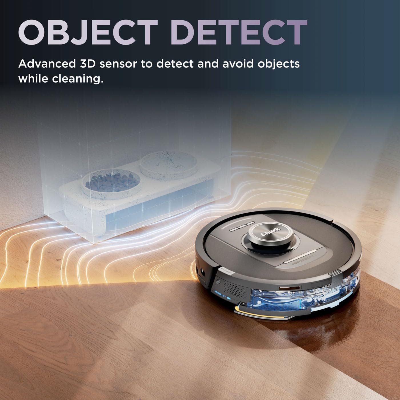 Shark PowerDetect 2-in-1 Robot Vacuum & Mop, NeverTouch Pro 60-Day Self Empty, Self-Refill and Self-Clean Robot Vacuum with 3D & LiDAR Navigation, NeverStuck Obstacle Bypass, WiFi/App White