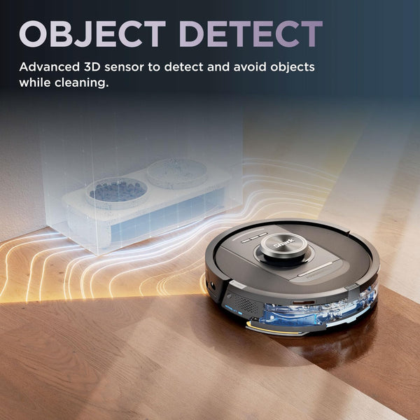 Shark PowerDetect 2-in-1 Robot Vacuum & Mop, NeverTouch Pro 60-Day Self Empty, Self-Refill and Self-Clean Robot Vacuum with 3D & LiDAR Navigation, NeverStuck Obstacle Bypass, WiFi/App White