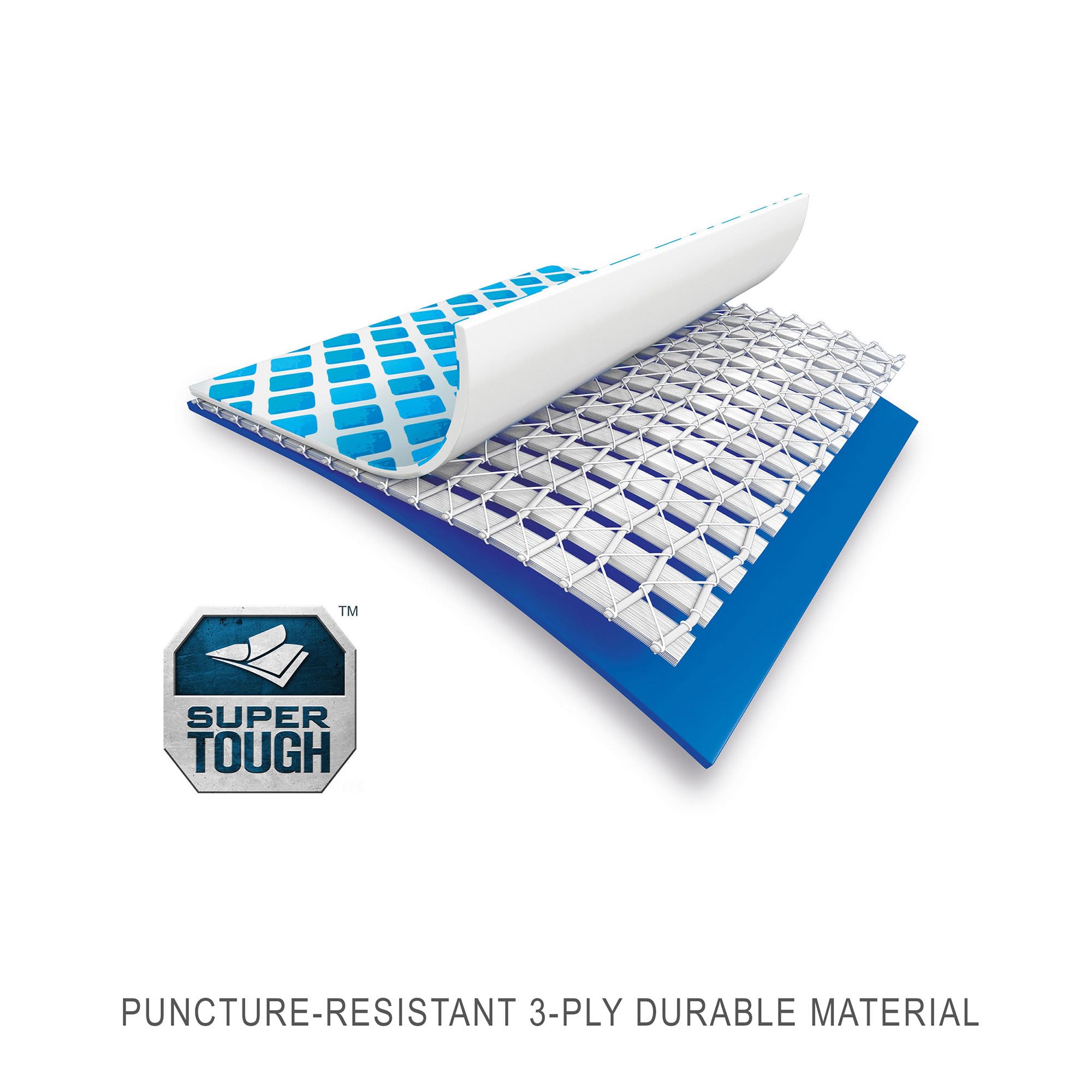 INTEX | 28272 Metal Frame Rectangular Outdoor Swimming Pool, Filter Pump Not Included, Capacity 3834 L, Measures 300 x 200 x 75 Centimeters - Colour Blue