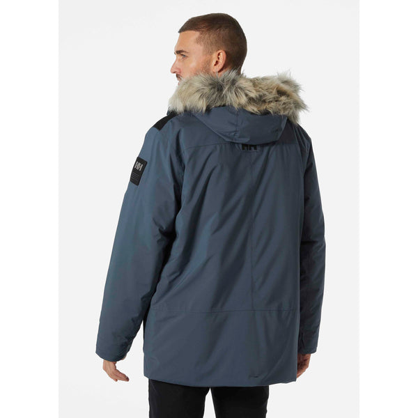 Helly Hansen Men's Reine Parka – Waterproof Insulated Parka with Adjustable Hood and Reflective Details