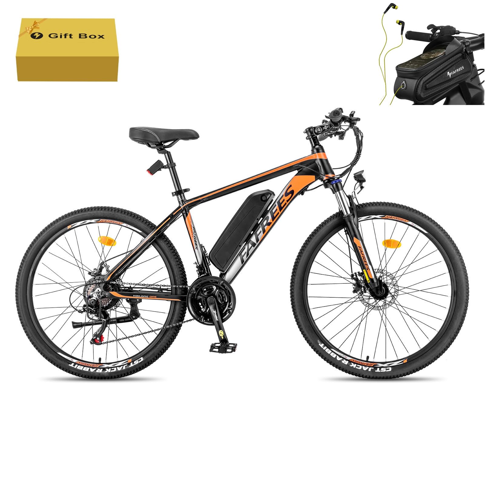 Fafrees 26" Electric Bikes for Adults, 468Wh Removable Battery, Pedal Assist Ebikes for Men Women, 250W Electric Bicycle for City, 25KM/H 21-Speed MTB, HAILONG ONE