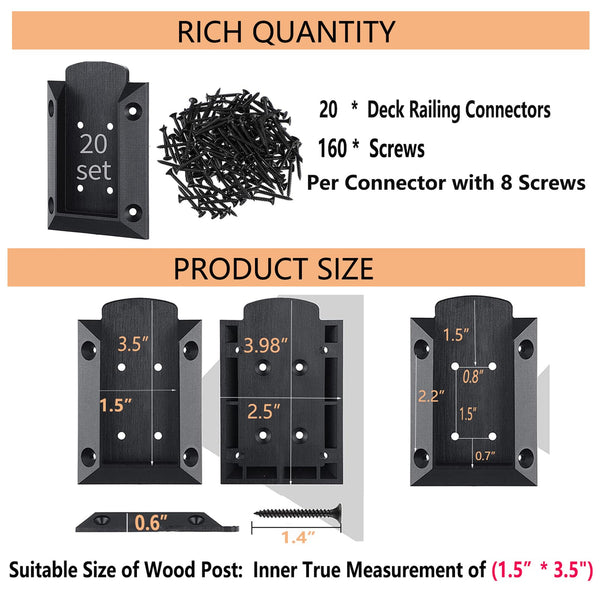 Fence Post Repair Spike - 2 Pack Heavy Duty Fence Post Support Ground Spike for Tilted or Broken Wooden Fence Posts, Durable Garden Fencing Solution