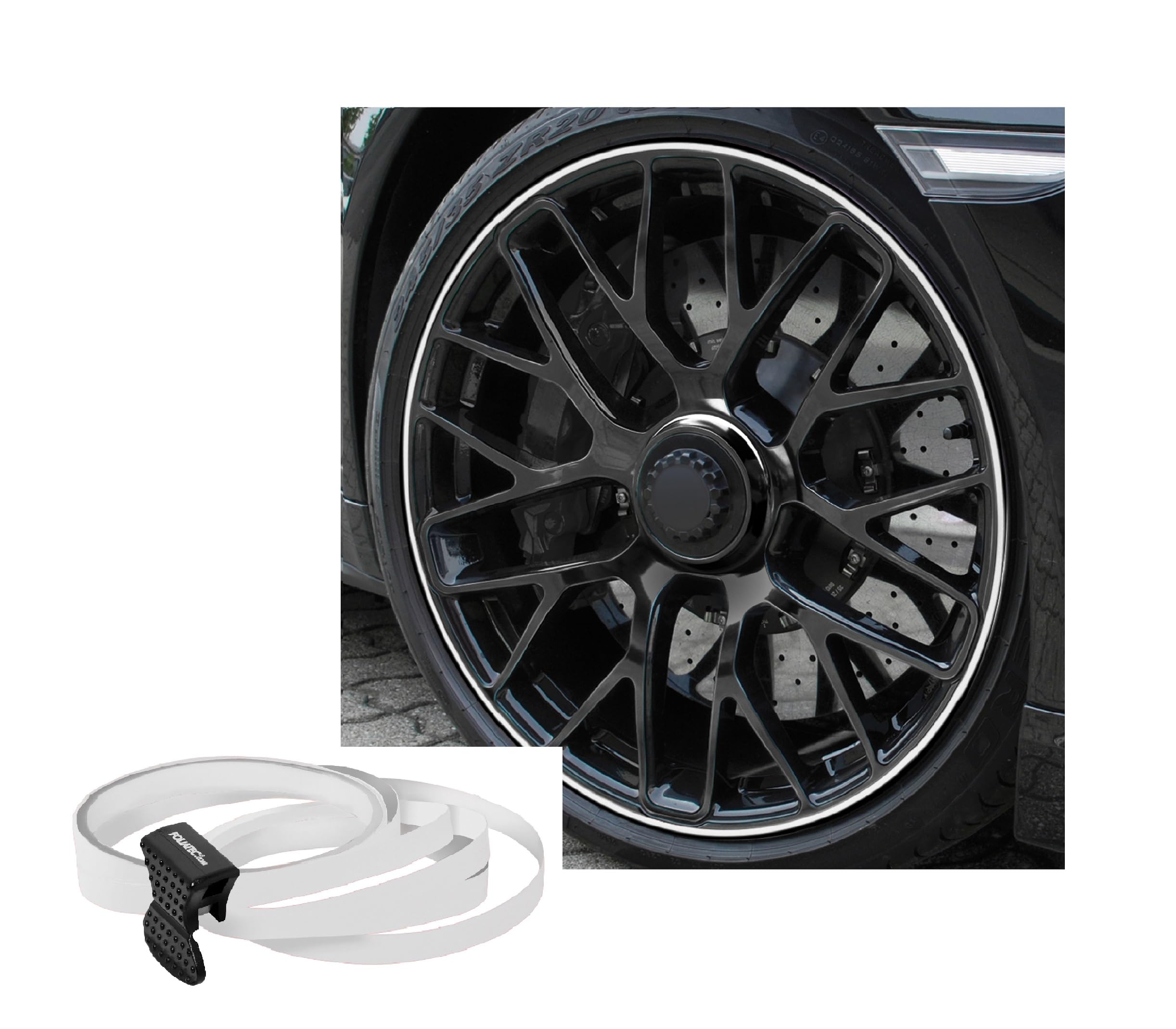 Foliatec FT34388 PIN-Striping rim design orange - Width 6mm: 4x2,15 meter