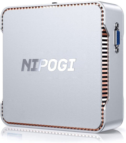 NiPoGi Mini PC Windows 11 Pro Mini PC Intel Alder Lake-N95 (Βeat N5105, up to 3.4GHz) 16GB RAM+512GB M.2 SSD Mini Computer Desktop Mini Computer 4K Dual Display/HDMI/WiFi/BT for Home/Business/School