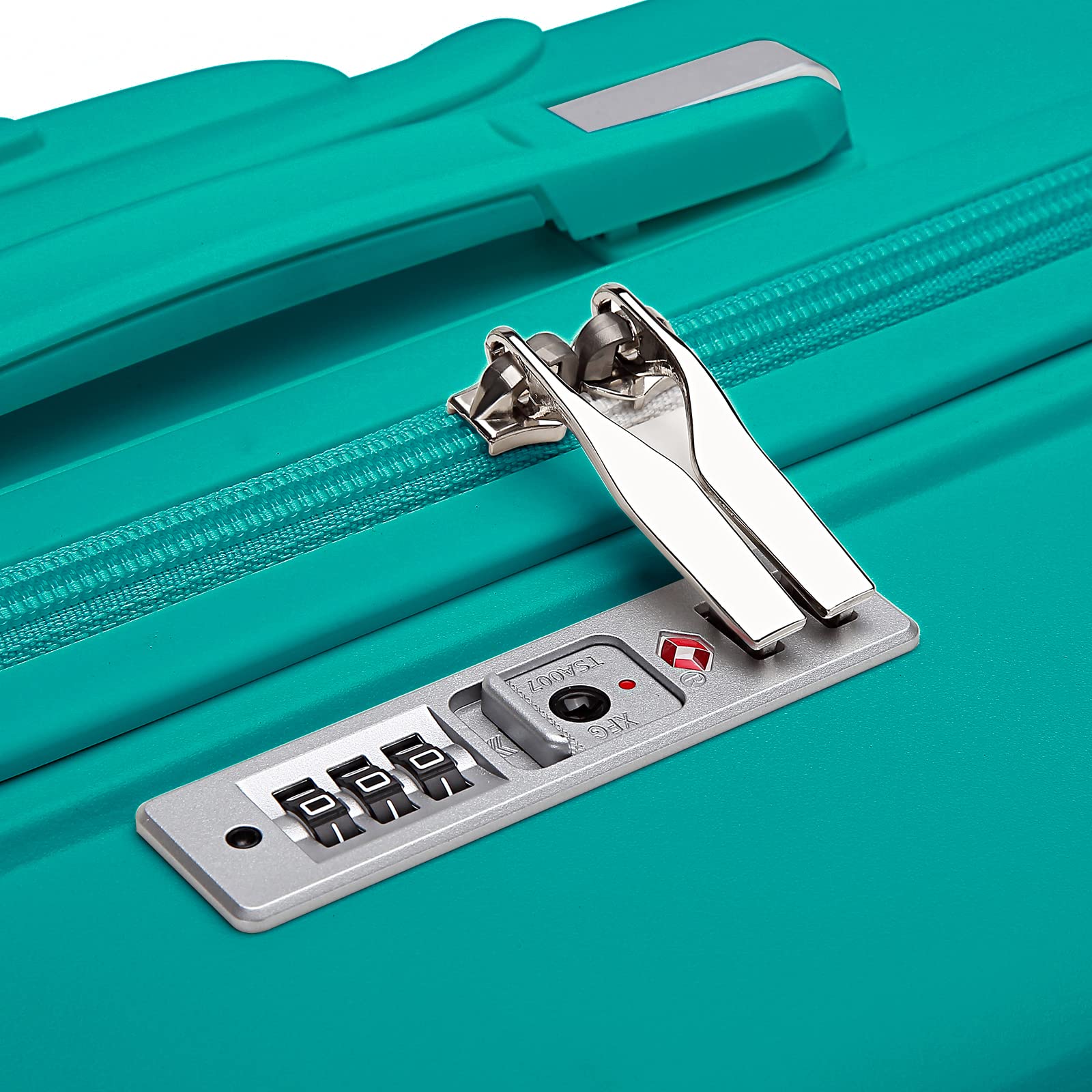 Kono Luggage Sets of 2 Piece Lightweight Polypropylene Hard Shell Suitcase with TSA Lock Spinner Wheels Travel Carry On Hand Cabin Luggage with Beauty Case (Set of 2, Black)