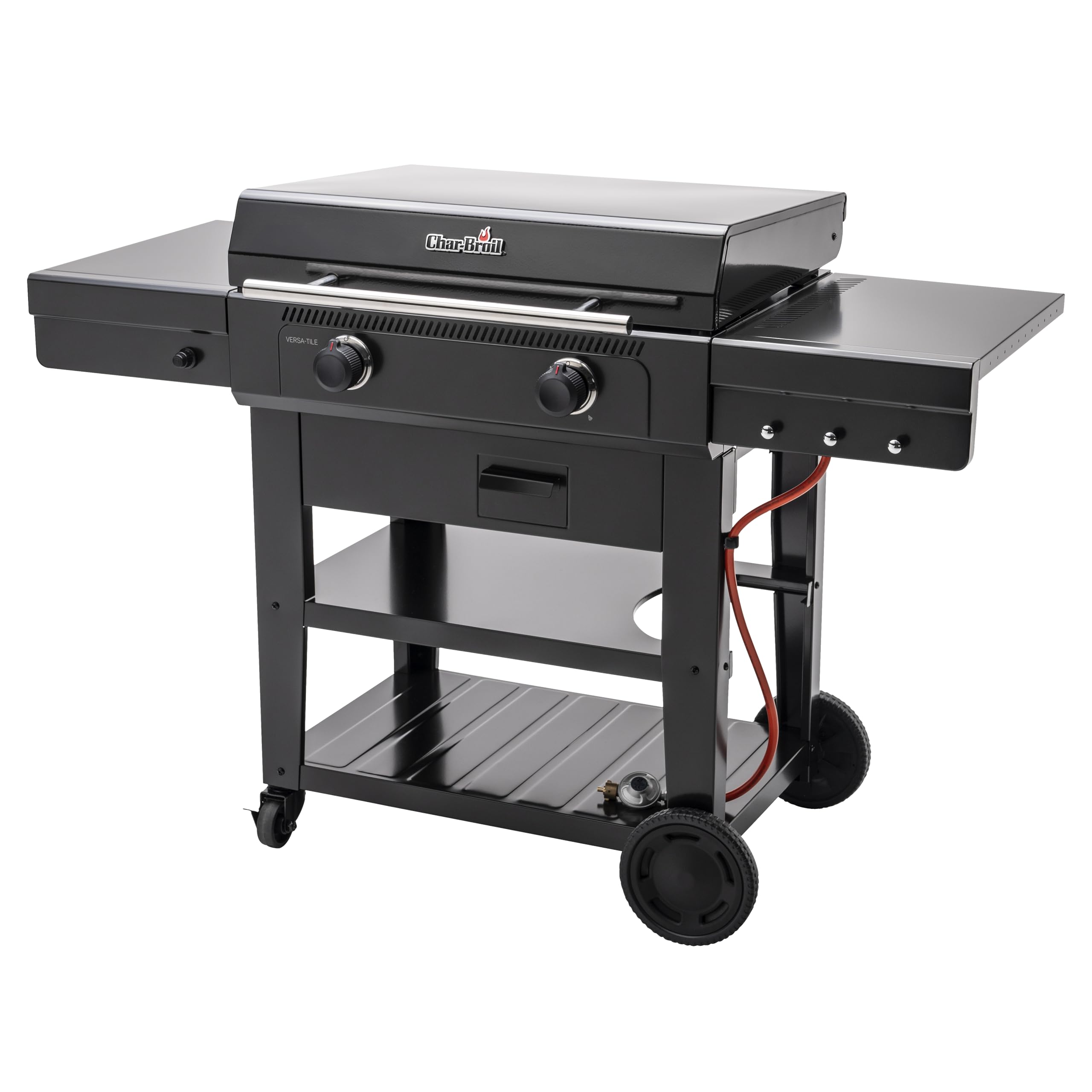 Char-Broil 140999 Griddle Gas BBQ, Cast Iron, 12.3 W, Black