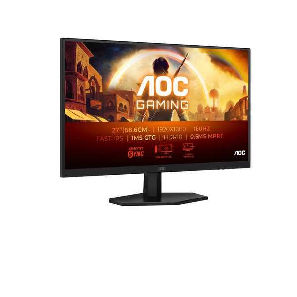 AOC Gaming 25G3ZM/BK - 24.5" 240Hz FHD Monitor, 0.5ms MPRT, FreeSync Premium (1920x1080, HDMI 2.0 x 2, DisplayPort 1.2 x 1, Headphone out (3.5mm)) black/red