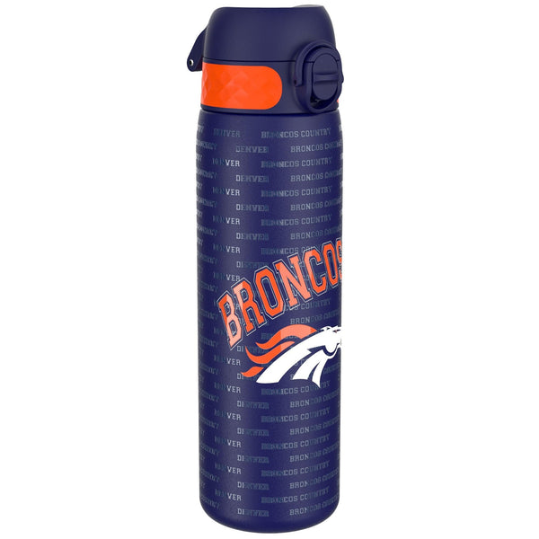 Ion8 NFL Jaguars Lightweight Steel Water Bottle, 600 ml/20 oz, Non-Insulated, Leak Proof, Easy to Open, Secure Lock, Dishwasher Safe, Flip Cover, Fits Cup Holders, Metal Water Bottle