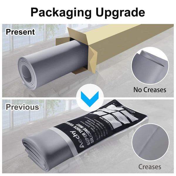 AECHY Silicone Mats for Worktops 90x60x0.2cm, Heat Resistant Mat Waterproof Kitchen Worktop Protector, Extra Large Silicone mat, Nonstick Craft Mat