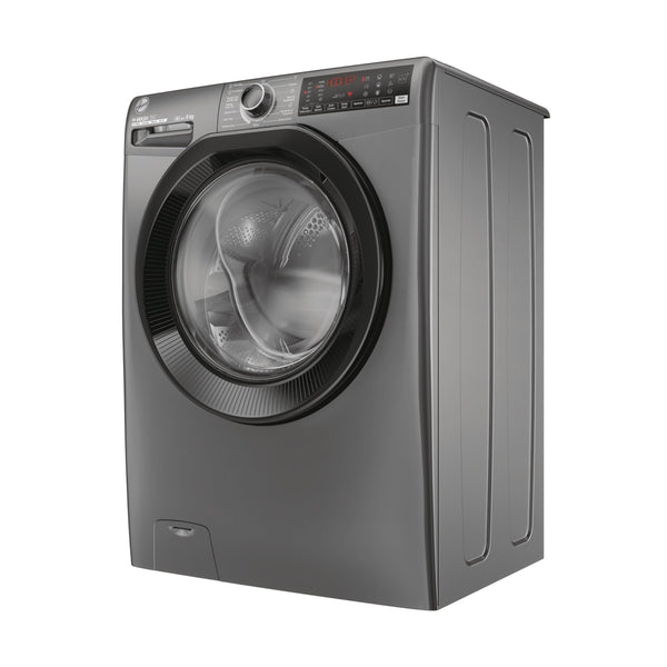 Hoover H-WASH 350 9kg Freestanding Washing Machine, 1400 RPM, A Rated, ECO-Power Inverter Motor, hOn App, 60 Programmes, Eco Doser, Power Care System, Graphite, 60x54x85 cm - H3WPS496TAMBR680