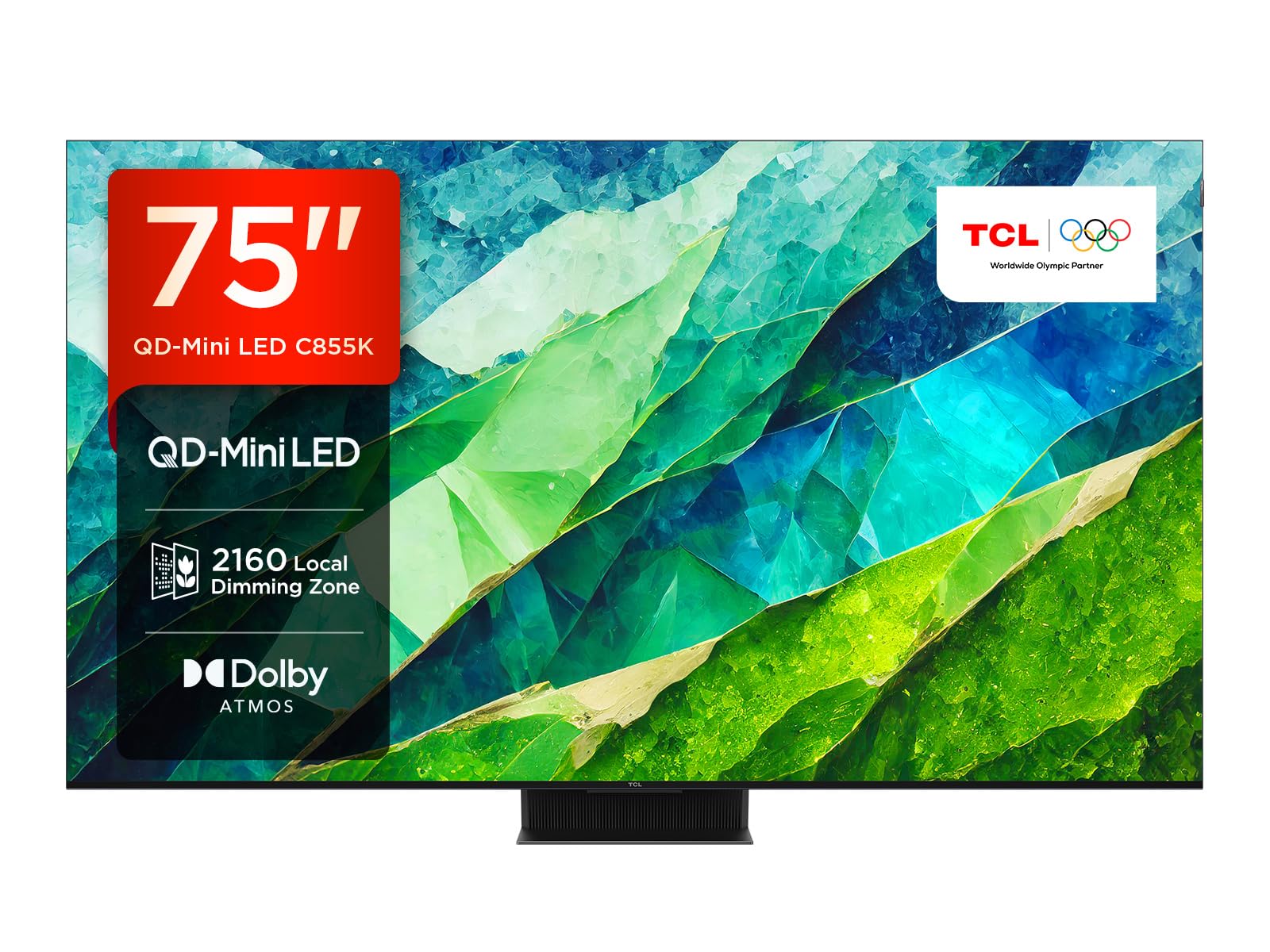 TCL 75Q6C-UK QD-Mini LED TV, 4K HDR Premium 1000nits, Smart TV Powered by Google TV (Dolby Vision IQ & Atmos, Onkyo 2.1 Sound System, 144Hz Motion Clarity Pro, 2025 New Model)