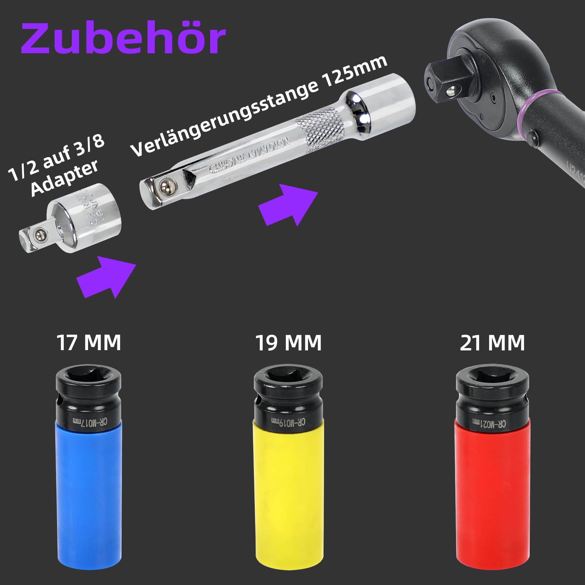 Torque Wrench 1/4 Bike Torque Wrench 1-25nm Torque Wrench Set 63ps with 100mm Extension bar and Socket