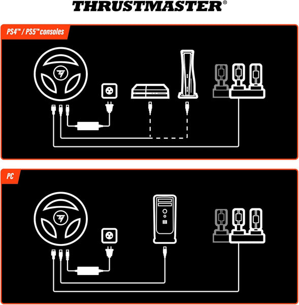 Thrustmaster T598, Direct Axial Drive Force Feedback Racing Wheel for PS5, PS4, PC