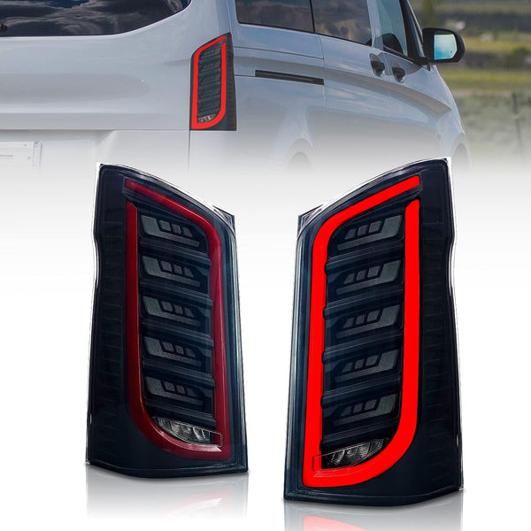 Archaic LED Rear Lights Compatible with V-Class Vito W447 V250 3rd Gen EQV 2016-2023, with Sequential Turn Signal,Animation DRL,For LED Version