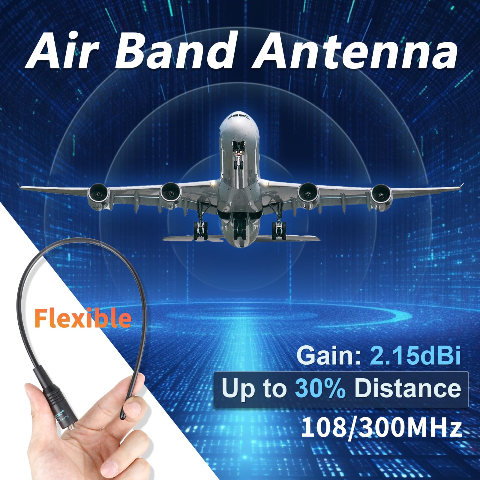 (3rd Gen) TIDRADIO TD-H8 10w Ham Radio, Wireless Programming Walkie Talkies, Airband Reception Two Way Radio,Rechargeable 2500mAh USB-C Batteries Walkie Talkies for Adults Long Range-Back,1 Pack