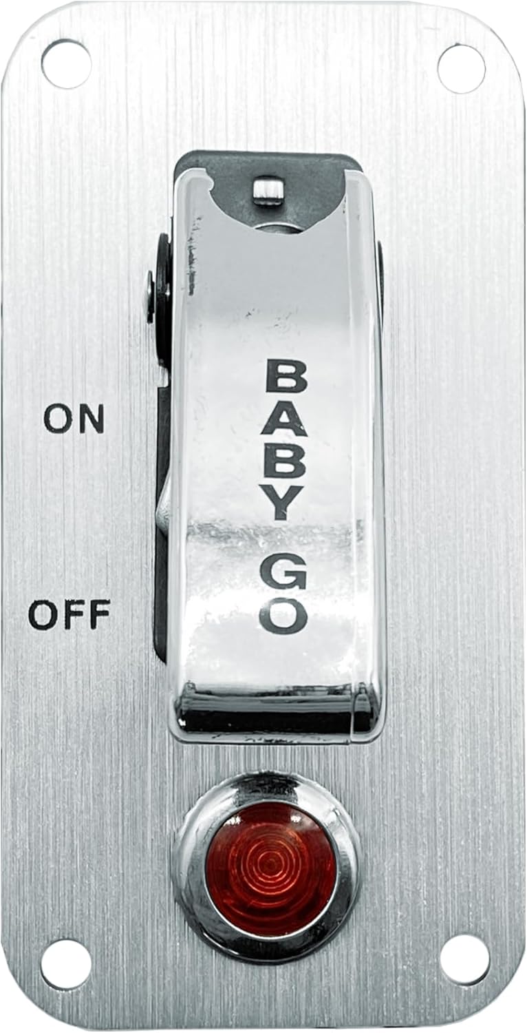 Simoni Racing ISR/3X-L Universal Switch Chrome Panel, White Cromo