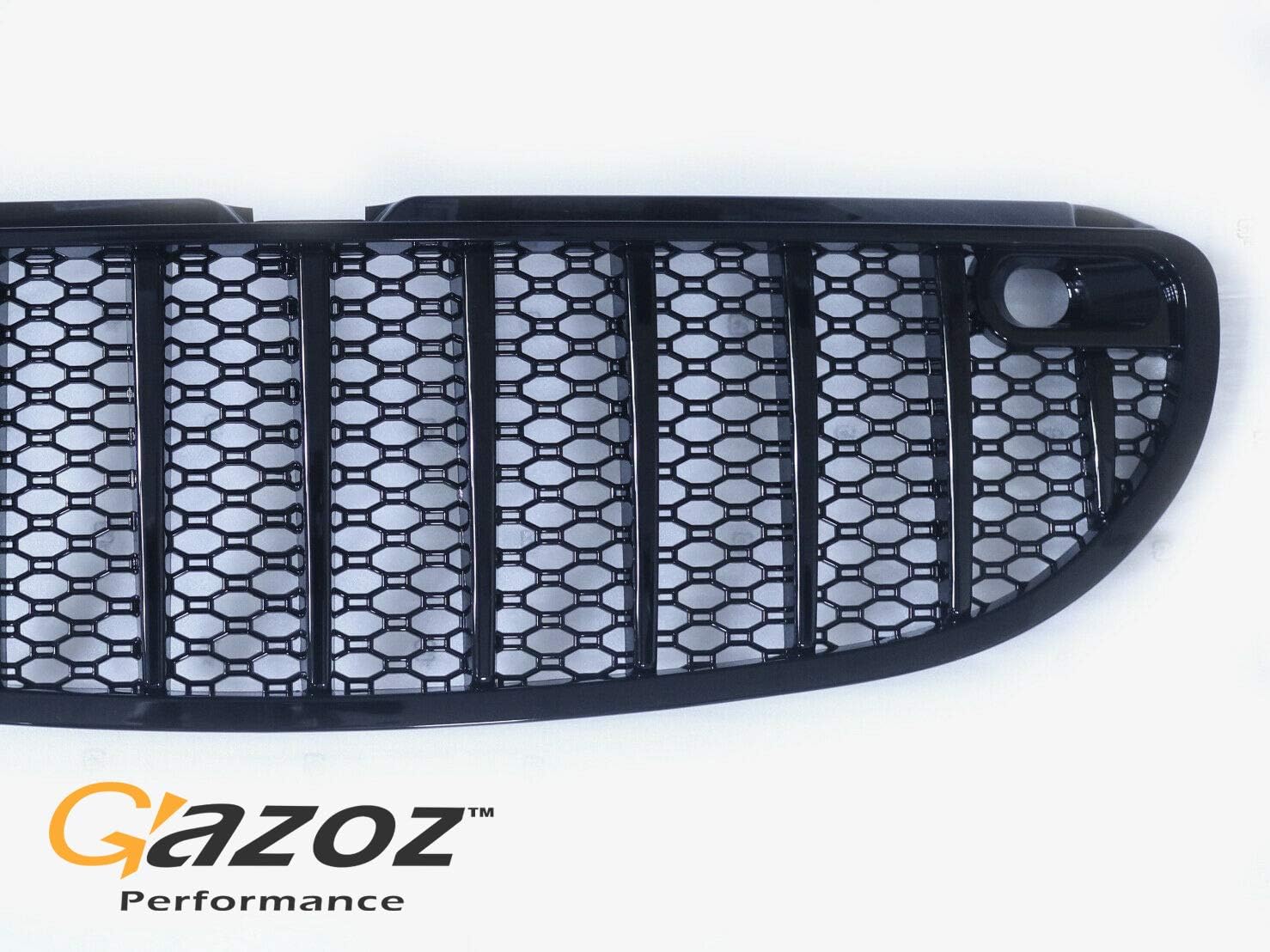 Gloss Black Front Grill Compatible With Smart Car Fortwo 453 Gen.3 - Grille Upgrade Replacement