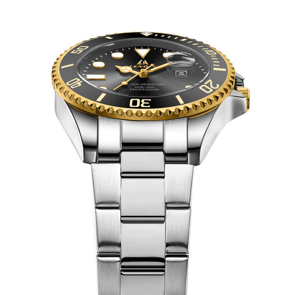 LN LENQIN Mens Watches Stainless Steel Watches Men Waterproof Analog Quartz Watch Men's Wrist Watches with Date Fashion Casual Man Watch