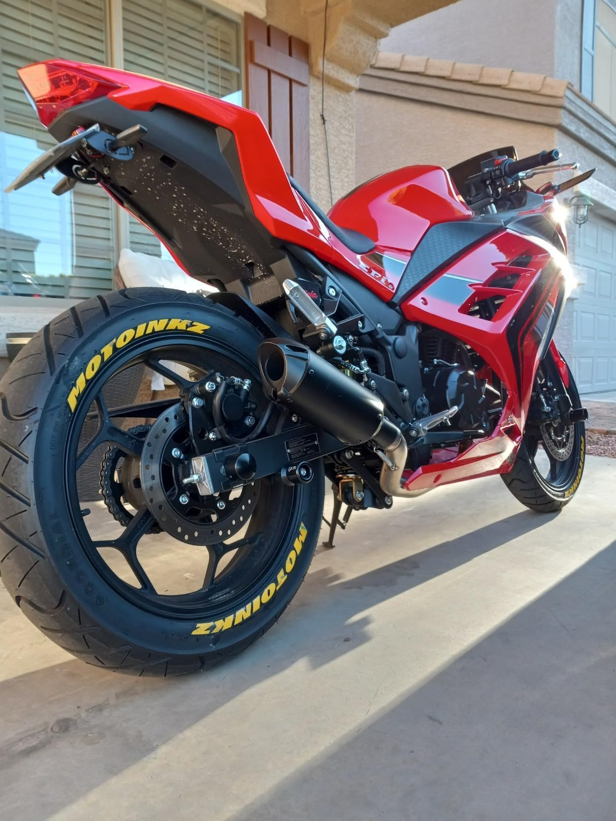 38mm 51mm Universal Motorcycle Golden Muffler Exhaust Stainless Steel Slip on Exhaust Pipe 1.5" 2" for Dirt Bike Street Bike Scooter ATV