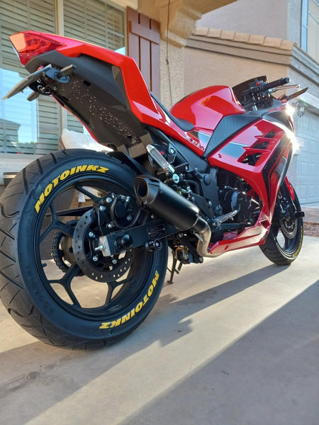 38mm 51mm Universal Motorcycle Golden Muffler Exhaust Stainless Steel Slip on Exhaust Pipe 1.5" 2" for Dirt Bike Street Bike Scooter ATV